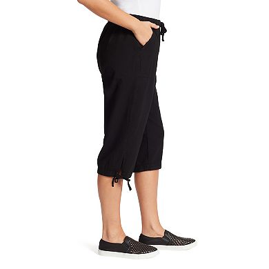 Petite Gloria Vanderbilt Carcie Tie-Hem Capri Pants