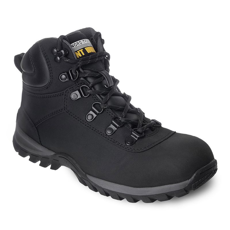 Nord Trail Edison Mens Composite Toe Work Boots, Size: 7, Black