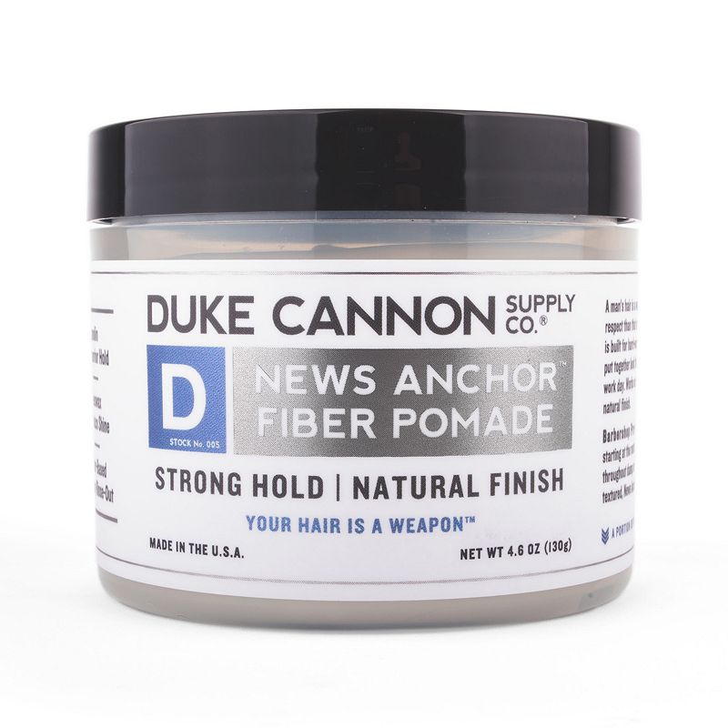 Duke Cannon Supply Co. News Anchor Fiber Pomade, Size: 4.6 Oz, Multicolor