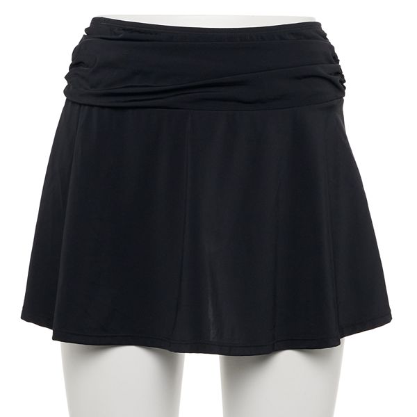 Women's A Shore Fit Solid Swim CoverUp Skirt