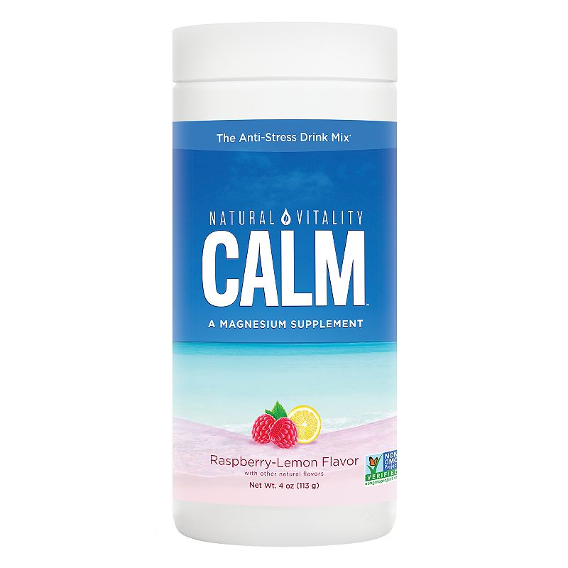 UPC 183405000094 product image for Natural Vitality Calm Magnesium Powder, Raspberry Yellow | upcitemdb.com