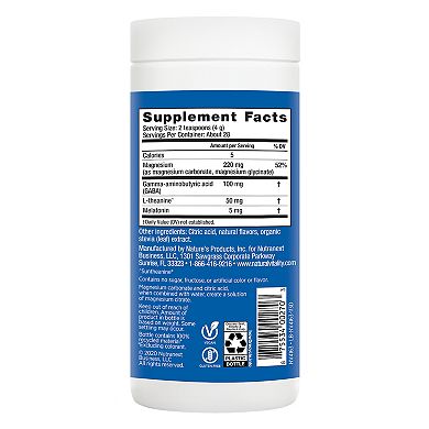 Natural Vitality CALM Magnesium Powder for Sleep - Mixed Berry