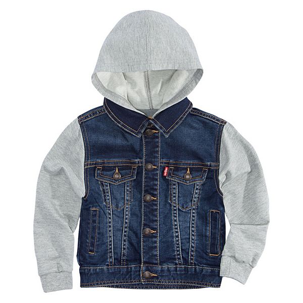 Toddler Boy Levi's® Hooded Denim Trucker Jacket