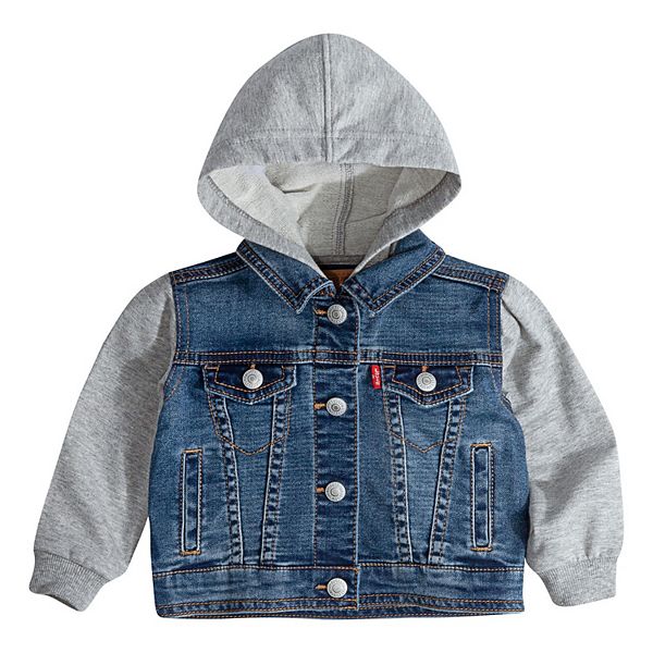 Toddler Boy Levi's® Hooded Denim Trucker Jacket