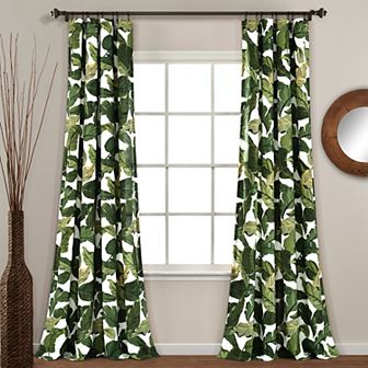 Lush Decor Tropical Paradise Window Curtain Set