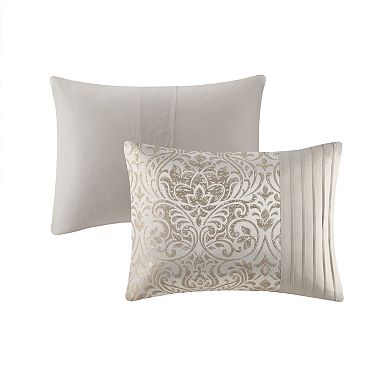 Madison Park Maisie 12-Piece Jacquard Complete Comforter Set with Bed Sheet Set and Throw Pillow