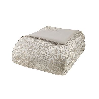 Madison Park Maisie 12-Piece Jacquard Complete Comforter Set with Bed Sheet Set and Throw Pillow