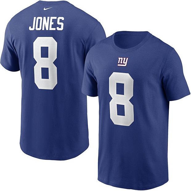 Nike Men's NFL New York Giants Daniel Jones Jersey in Blue/Blue Size Small | Polyester/Jersey