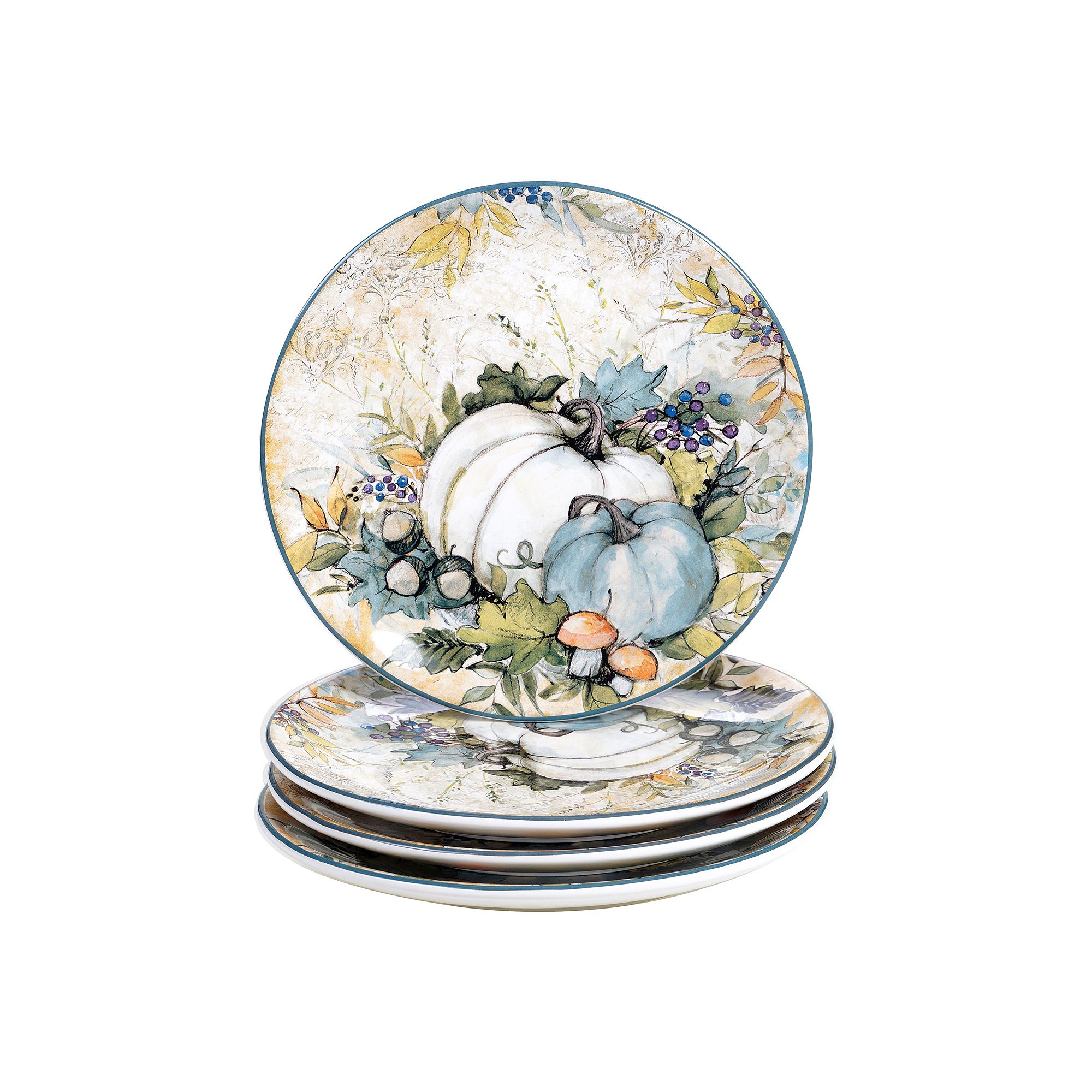 Certified International Harvest Gathering 4-pc. Salad Plate Set, Multi