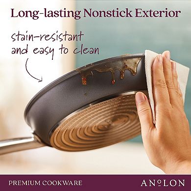 Anolon Accolade 8-in. Hard-Anodized Precision Forge Skillet