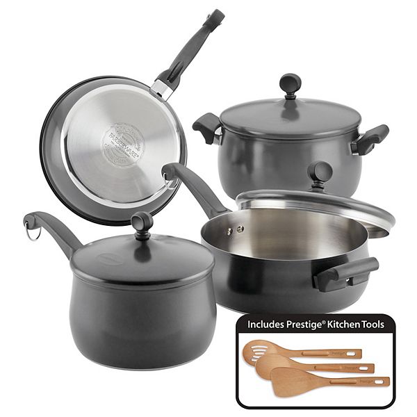 Farberware Classic Stainless Steel 15-Piece Sauce Pots Pans w/ Lids Cookware Set 