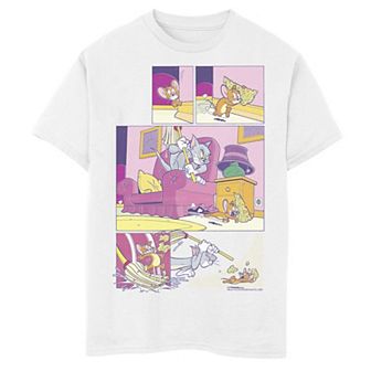 Boys 8-20 Tom & Jerry Panel Tee