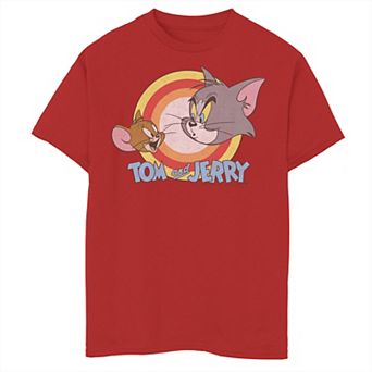 Boys 8-20 Tom & Jerry Faces And Logo Graphic Tee
