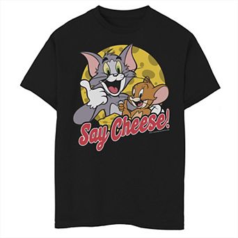 Boys 6-20 Tom & Jerry Say Cheese Portrait Tee