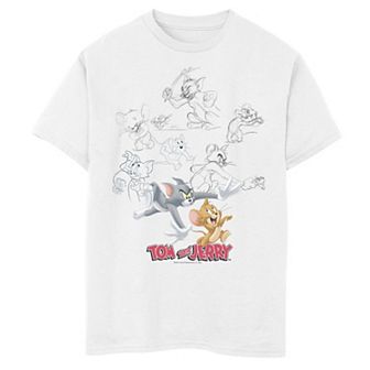 Boys 8-20 Tom & Jerry Sketch Tee