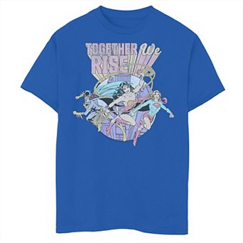 Boys 6-20 DC Comics Wonder Woman Together We Rise Graphic Tee