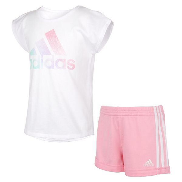 Girls 4-6x adidas Graphic Tee & Shorts Set