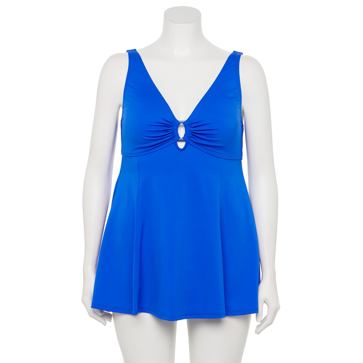 a shore fit plus size swimdress