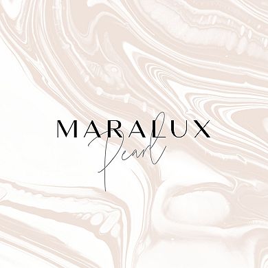 Maralux Sterling Silver Freshwater Cultured Pearl & Diamond Accent Hoop Earrings