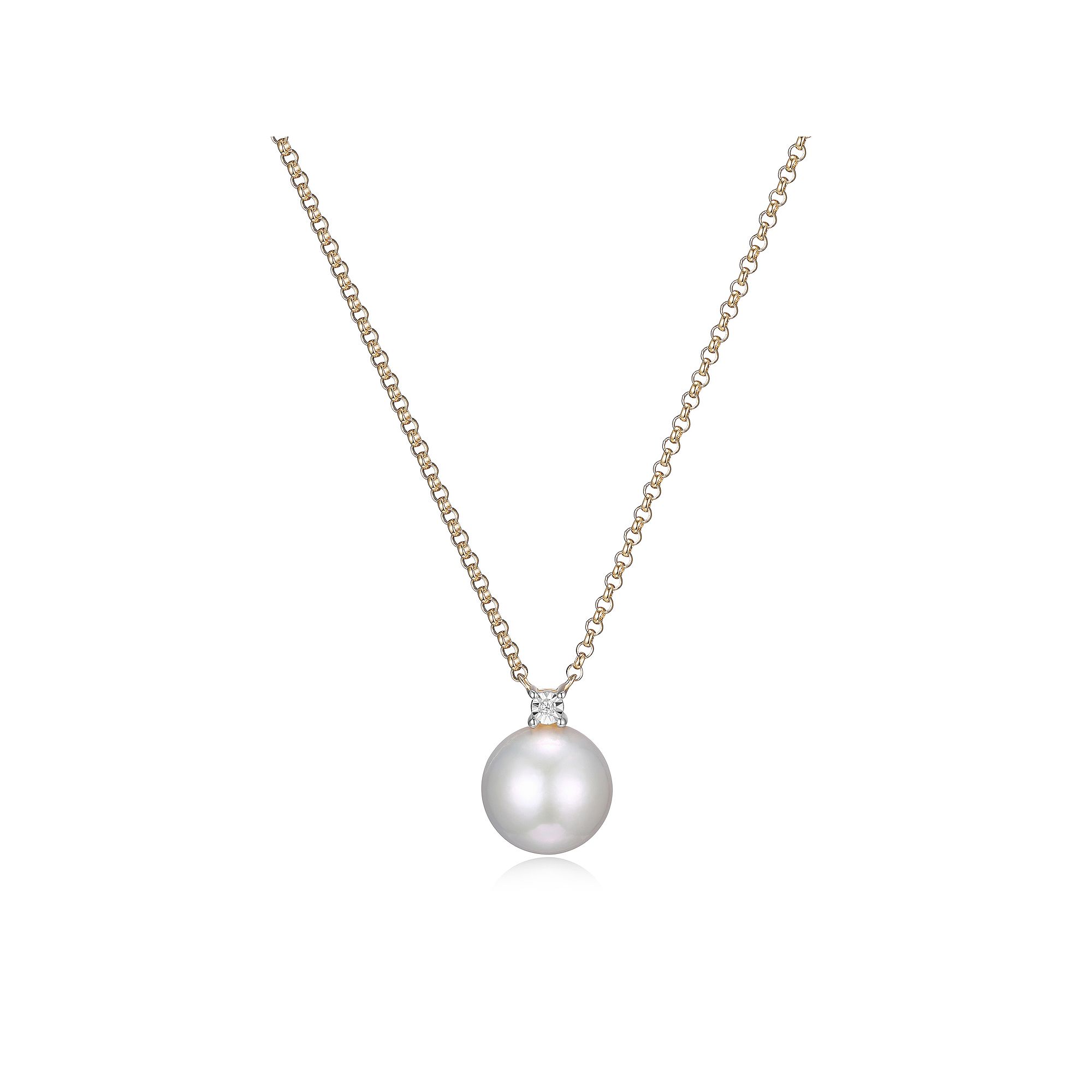 Maralux 18k Gold Over Sterling Silver Freshwater Cultured Pearl Necklace, 