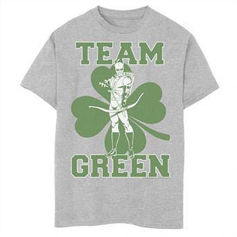 Boys 6-20 DC Comics St. Patrick's Day Green Arrow Team Green Graphic Tee