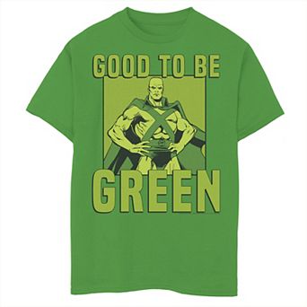 Boys 8-20 DC Comics St. Patrick's Day Martian Manhunter Green Portrait Graphic Tee