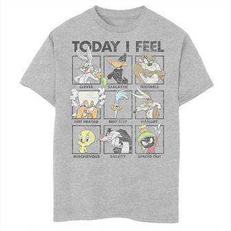 Boys 8-20 Looney Tunes Today I Feel Tee