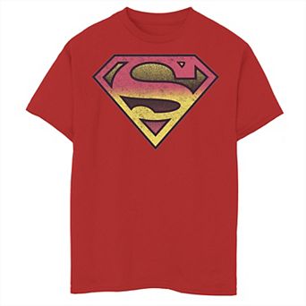Boys 8-20 Superman Vintage Crest Symbol Fade Graphic Tee
