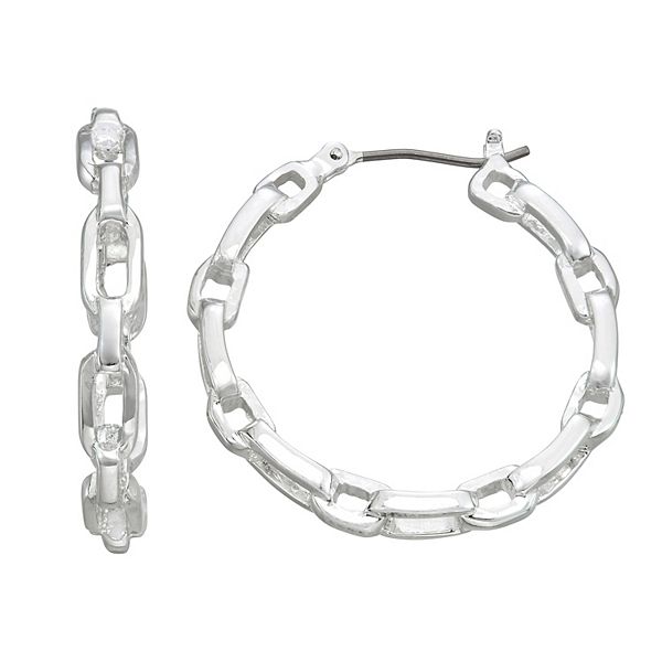 Chain Hoop Earrings