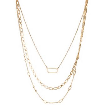 Nine West Links Multi-Row Necklace
