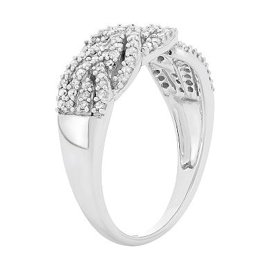 HDI 10k White Gold 1/2 Carat T.W. Diamond Band Ring