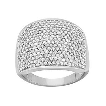 HDI 10k White Gold 1 1/2 Carat T.W. Diamond Band Ring