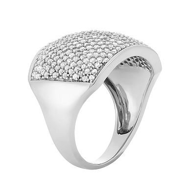 HDI 10k White Gold 1 1/2 Carat T.W. Diamond Band Ring