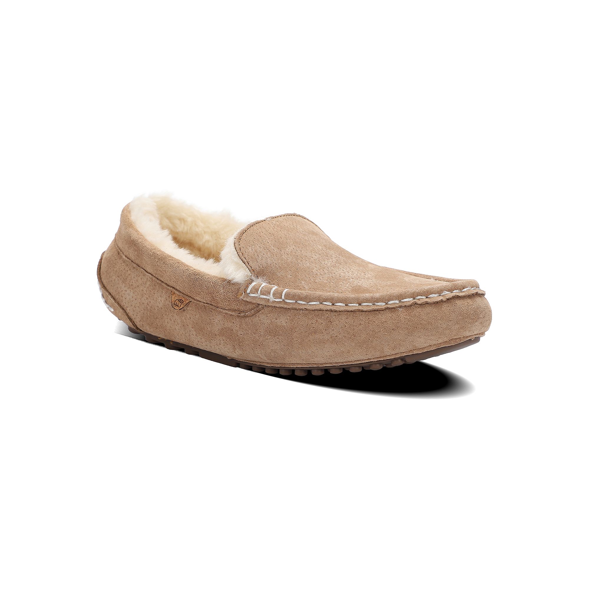 Mykos Callie Womens Moccasin Slippers, Size: 5, Brown