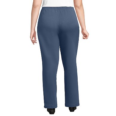 Plus Size Lands' End Sport Knit High-Waist Pull-On Pants