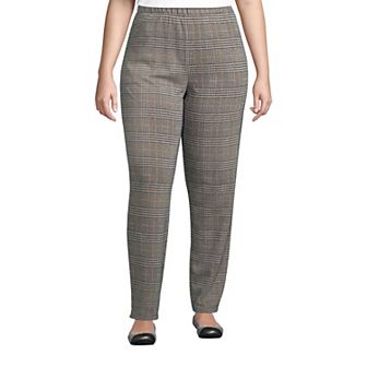 Plus Size Lands' End Sport Knit High-Waist Pull-On Pants