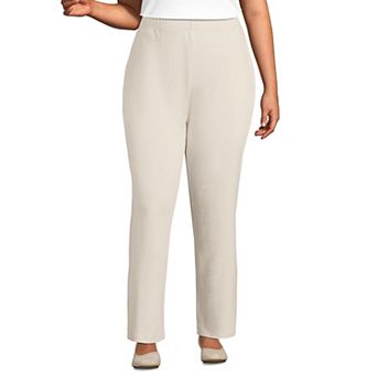 Plus Size Lands' End Sport Knit High-Waist Pull-On Pants