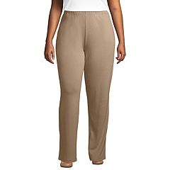 Lands' End Women's Sport Knit High Rise Elastic Waist Capri Pants - X Large  - Rich Camel