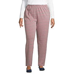 Plus Size Lands' End Sport Knit High-Waist Pull-On Pants