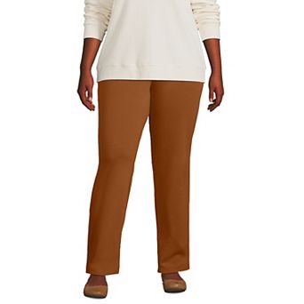 Plus Size Lands' End Sport Knit High-Waist Pull-On Pants