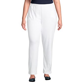 Plus Size Lands' End Sport Knit High-Waist Pull-On Pants