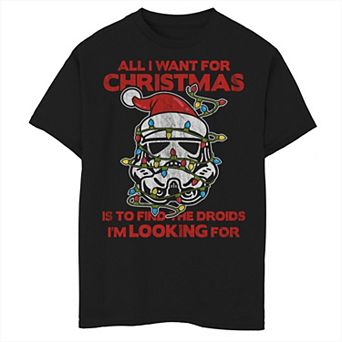 Boys 8-20 Star Wars Holiday Lights Trooper Graphic Tee