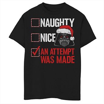 Boys 8-20 Star Wars Naughty or Nice Graphic Tee