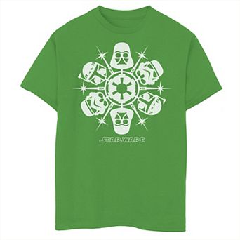 Boys 6-20 Star Wars Dark Side Snowflake Christmas Graphic Tee