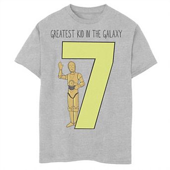 Boys 8-20 Star Wars C-3PO Greatest Seventh Birthday Graphic Tee