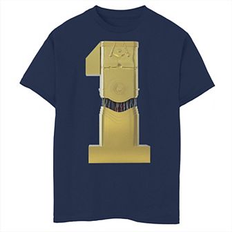 Boys 8-20 Star Wars C-3PO Golden First Birthday Tee