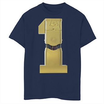 Boys 8-20 Star Wars C-3PO Golden First Birthday Tee