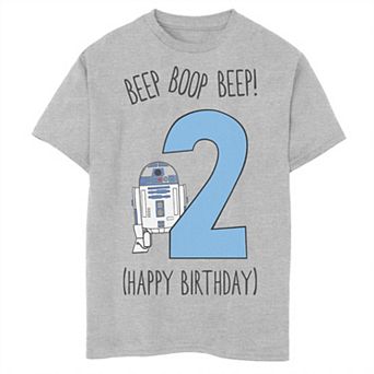 Boys 6-20 Star Wars R2D2 Second Birthday Graphic Tee