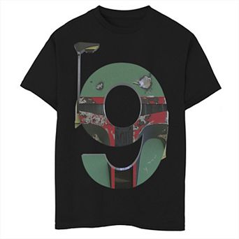 Boys 8-20 Star Wars Boba Fett Ninth Birthday Graphic Tee