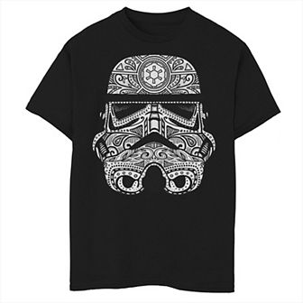 Boys 8-20 Star Wars Stormtrooper Helmet Paisley Fill Graphic Tee